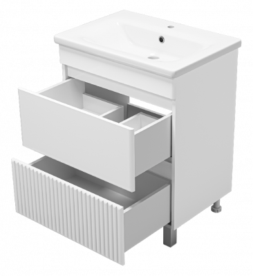 Тумба Мира 65 с раковиной Dreja Soft 65 Misty фото в интернет-магазине Русалия