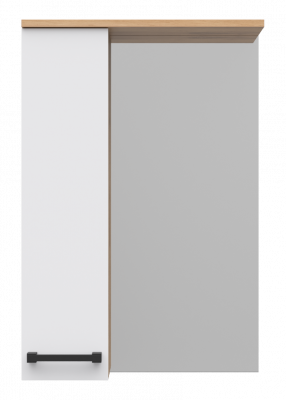 Зеркальный шкаф Крафт 50 левый П-Кра-02050-011Л Misty фото в интернет-магазине Русалия