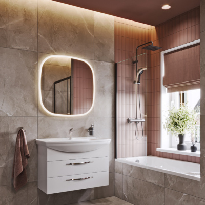 Зеркало 100  AURA  AUR0210AH Aqwella фото в интернет-магазине Русалия