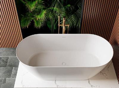 Ванна из искусственного камня Solid Surface CEZARES CZR-RELAX-150-75-57-SSB фото в интернет-магазине Русалия