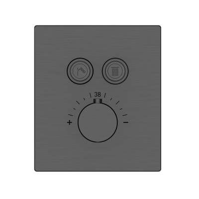 Душевой комплект Inspire VSFW-3I21T1RMB встраиваемый, термостатический, 2 режима, черный Vincea фото в интернет-магазине Русалия