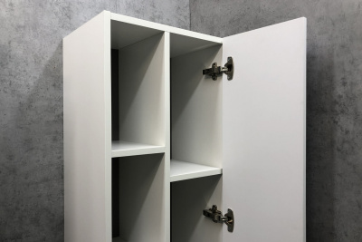 COMFORTY. Шкаф-колонна "Милан-40" белый глянец фото в интернет-магазине Русалия