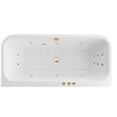 Гидромассажная ванна EXCELLENT Arana 180x85 "SMART" (золото) WAEX.ARA18.SMART.GL фото в интернет-магазине Русалия