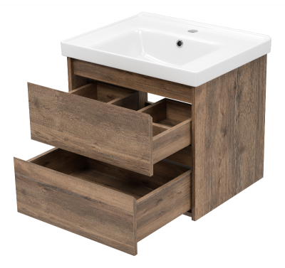 Тумба Dallas 60 подвесная с раковиной Dreja Grace 60 Brevita фото в интернет-магазине Русалия