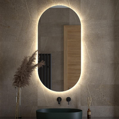 Зеркало с LED-подсветкой настенное OPTI DEFESTO 60x120 см, DF 2906 фото в интернет-магазине Русалия