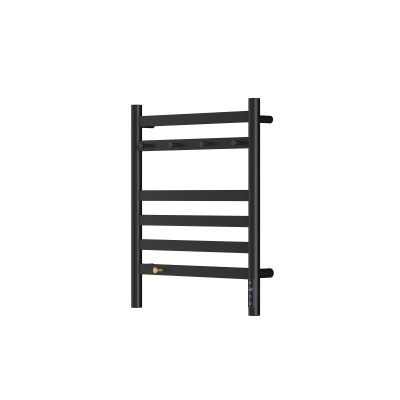 Полотенцесушитель электрический REFLEXION Танами RXT126050BL 600x500 черный матовый, 5 крючков фото в интернет-магазине Русалия