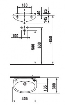 Раковина Lyra 40 см 8152710001059(69) Jika фото в интернет-магазине Русалия