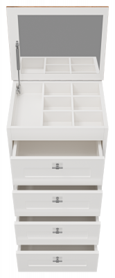 Комод Марта 50 с зеркалом П-Мрт12050-014Я Misty фото в интернет-магазине Русалия