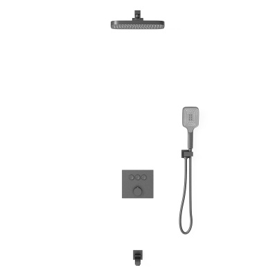 Душевой комплект VSFW-4311GM встраиваемый, 3 режима, вороненая сталь Vincea фото в интернет-магазине Русалия