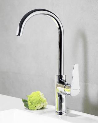 Смеситель высокий для кухни однорычажный YPSILON PLUS 640602 Ramon Soler фото в интернет-магазине Русалия