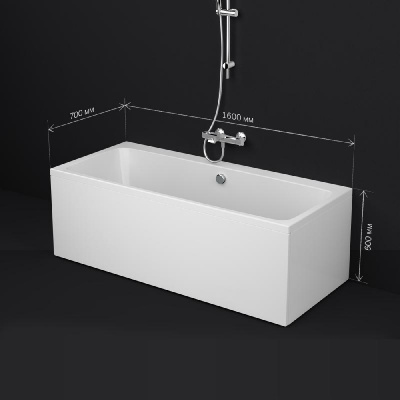 W84A-160-070W-A Func Ванна акриловая 160х70 Am.Pm фото в интернет-магазине Русалия