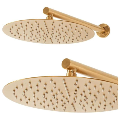 Душевая система встраиваемая (без излива) Hansberge H6090MG, матовое золото фото в интернет-магазине Русалия