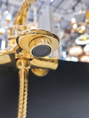 Смеситель для ванны с душем AltroBagno Beatrice 0210 Or AltroBagnoBeatrice0210Or фото в интернет-магазине Русалия