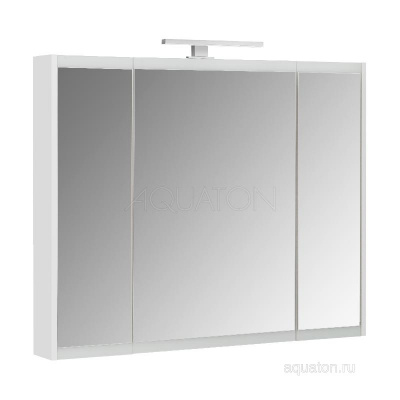 Зеркальный шкаф AQUATON Нортон 100 белый 1A249302NT010 фото в интернет-магазине Русалия