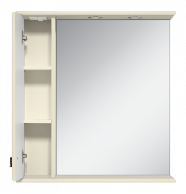 Зеркальный шкаф Лувр 85 левый (слоновая кость) П-Лвр03085-1014Л Misty фото в интернет-магазине Русалия