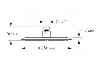 Верхний душ круглый D30 S-000Y12 Savol фото в интернет-магазине Русалия