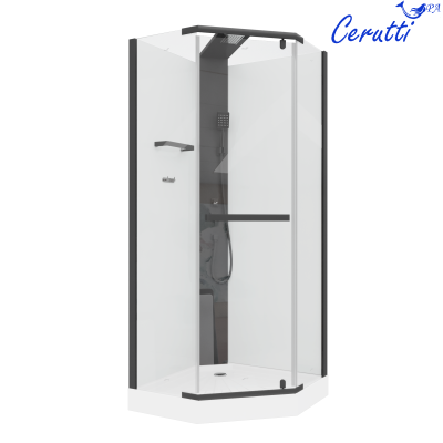 Кабина CHIKA901B душевая без крыши Ceruttispa (90x90x215-225) фото в интернет-магазине Русалия