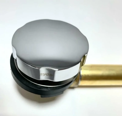 Слив-перелив медно-латунный для ванны автомат POP-UP Byon фото в интернет-магазине Русалия