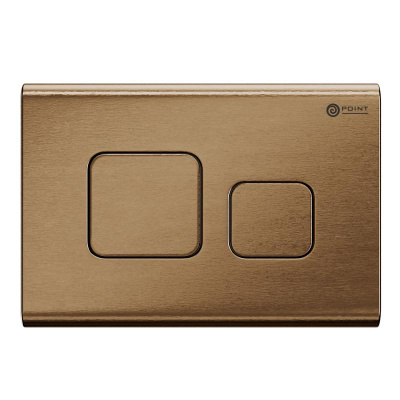 Клавиша смыва Афина PN44041BB бронза брашированная Point фото в интернет-магазине Русалия