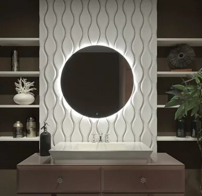 Зеркало круглое "Ройлинг" (70х70 см) арт. 01-00227-02 Crystalint фото в интернет-магазине Русалия