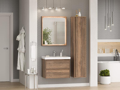 Тумба Dallas 70 подвесная с раковиной Dreja Grace 70 Brevita фото в интернет-магазине Русалия