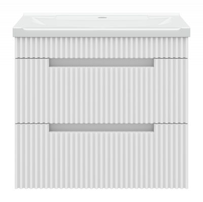 Тумба Ariana 60 подвесная (белая) с раковиной Misty EVVA 60 Brevita фото в интернет-магазине Русалия