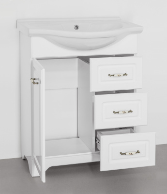 Комплект мебели для ванной Олеандр-2 65 белый Style Line фото в интернет-магазине Русалия