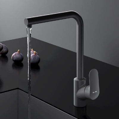 F8005022 Like, смеситель для кухни L-образный излив, черный, шт. фото в интернет-магазине Русалия