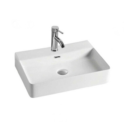 Раковина керамическая Vincea VBS-303, 600*420*130 накладная, цвет белый фото в интернет-магазине Русалия