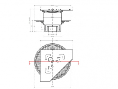 Точечный трап Pestan Confluo Standard 20х20 Angle Gold (13000131) фото в интернет-магазине Русалия