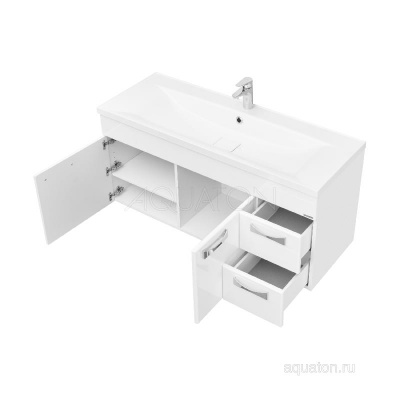 Тумба под раковину AQUATON Диор 120 белый 1A110601DR010 фото в интернет-магазине Русалия