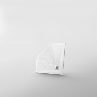 Поддон каменный трапеция белый (90*90*2,5) Strong GR-S19090D Grossman фото в интернет-магазине Русалия