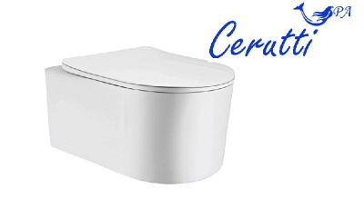 Унитаз TANARO Aria MW ТЕРМООБЖИГ (не плёнка) подвесной безободковый белый матовый Ceruttispa CT9236 (490х365х355) фото в интернет-магазине Русалия