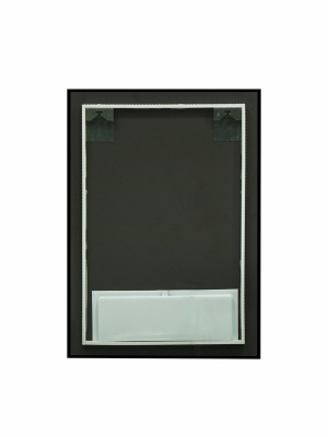Зеркало с подсветкой Amer 500х700 черная краска, бесконтактный овальный сенсор, открытая подсветка ЗЛП1525 Continent фото в интернет-магазине Русалия