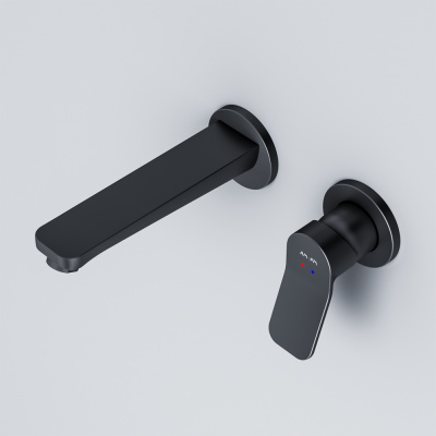 F85A72622 X-Joy, смеситель д/умывальника, монтируемый в стену, чёрный, шт. фото в интернет-магазине Русалия