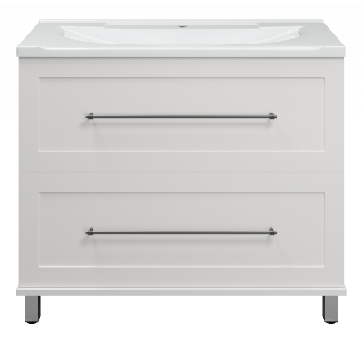 Тумба Марта 100 (белая) с раковиной Misty EVVA 100 Misty фото в интернет-магазине Русалия