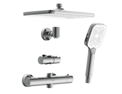 Душевая система с термостатом с изливом для ванны Vivo A64090 Cersanit фото в интернет-магазине Русалия