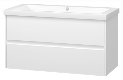 Тумба Алиса 100 подвесная с раковиной Misty Алиса 100 Misty фото в интернет-магазине Русалия