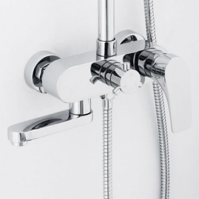 Душевой гарнитур с изливом Gritt Cromo VR.GRT-9920.CR Veragio фото в интернет-магазине Русалия