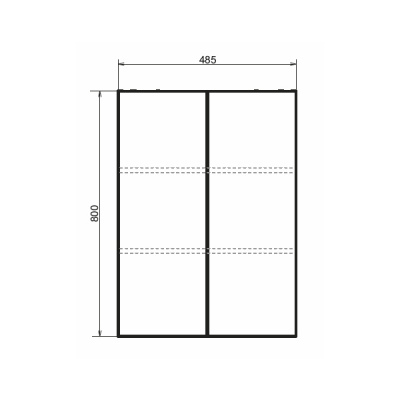 COMFORTY. Шкаф подвесной "Порто-50" дуб темно-коричневый фото в интернет-магазине Русалия