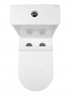 BOND F06-00 Унитаз напольный безободковый белый с сиденьем микролифт фото в интернет-магазине Русалия