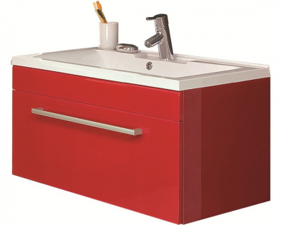 Тумба с раковиной Мадрид 100 М бордо Акватон фото в интернет-магазине Русалия