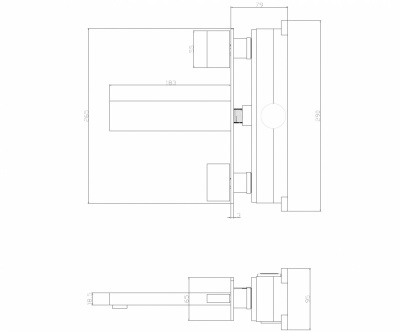 Смеситель ABBER Daheim AF82122B для раковины скрытого монтажа, черный матовый фото в интернет-магазине Русалия