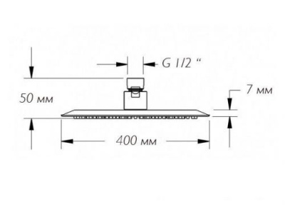 Верхний душ квадратный 40х40 S-000F16 Savol фото в интернет-магазине Русалия
