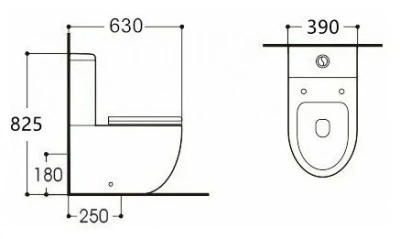 Унитаз-компакт Европа AQ2903-00 с сиденьем Soft Close Aquatek фото в интернет-магазине Русалия