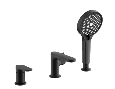 Смеситель для ванны BELZ на борт черный (B66713-7) фото в интернет-магазине Русалия