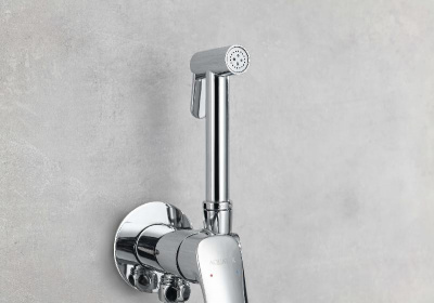 Комплект для гигиенического душа встроенный AQUATEK (cмеситель + гигиеническая лейка + шланг) AQ1019CR ВЕГА фото в интернет-магазине Русалия