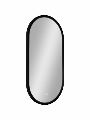 Зеркало с подсветкой Delia Black 400х800 двойная посветка на один сенсор (внутренняя и внешняя) ЗЛП4013 Continent фото в интернет-магазине Русалия