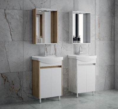 Зеркало-шкаф "Орегон 50/С", Пайн Corozo фото в интернет-магазине Русалия