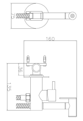 Гигиенический душ ESKO (SMH05) фото в интернет-магазине Русалия